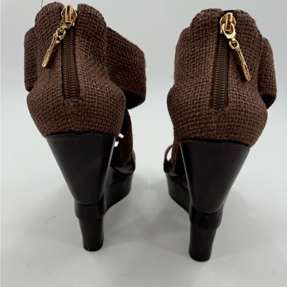 Diane Von Furstenberg Opal Wedge Sandals - Picture 10 of 12